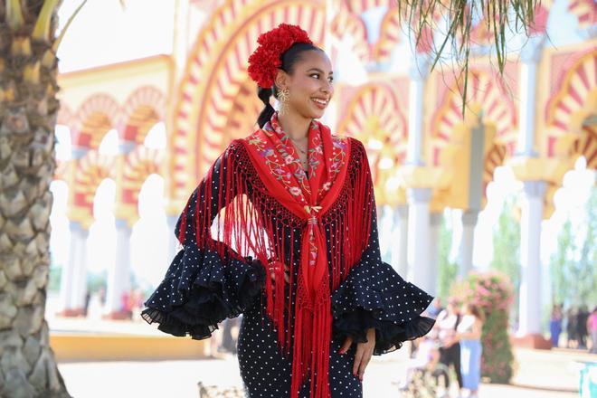 Trajes de gitana el viernes de Feria