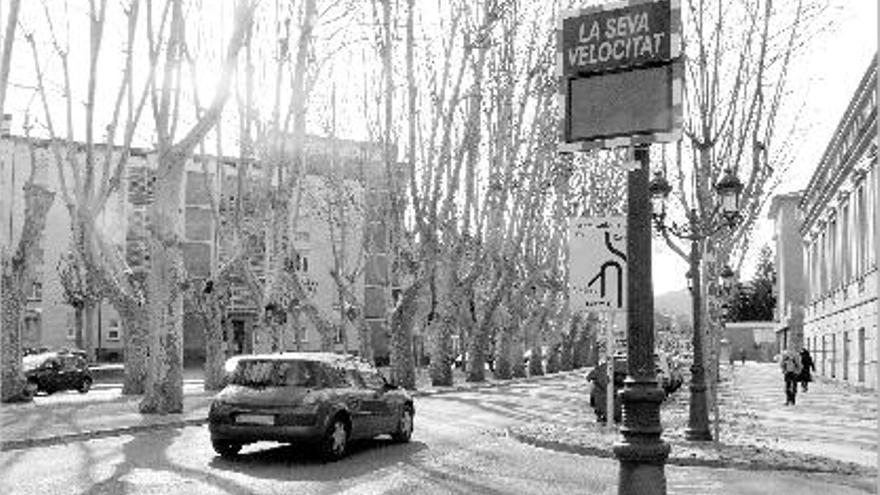 Un dels darrers aparells provats per l&#039;Ajuntament per tal de canviar els hàbits dels mals conductors.