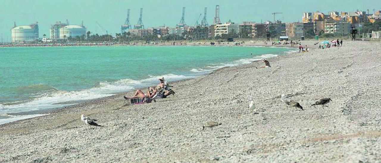 Una vista reciente
de las playas del norte
de Sagunt. Daniel Tortajada