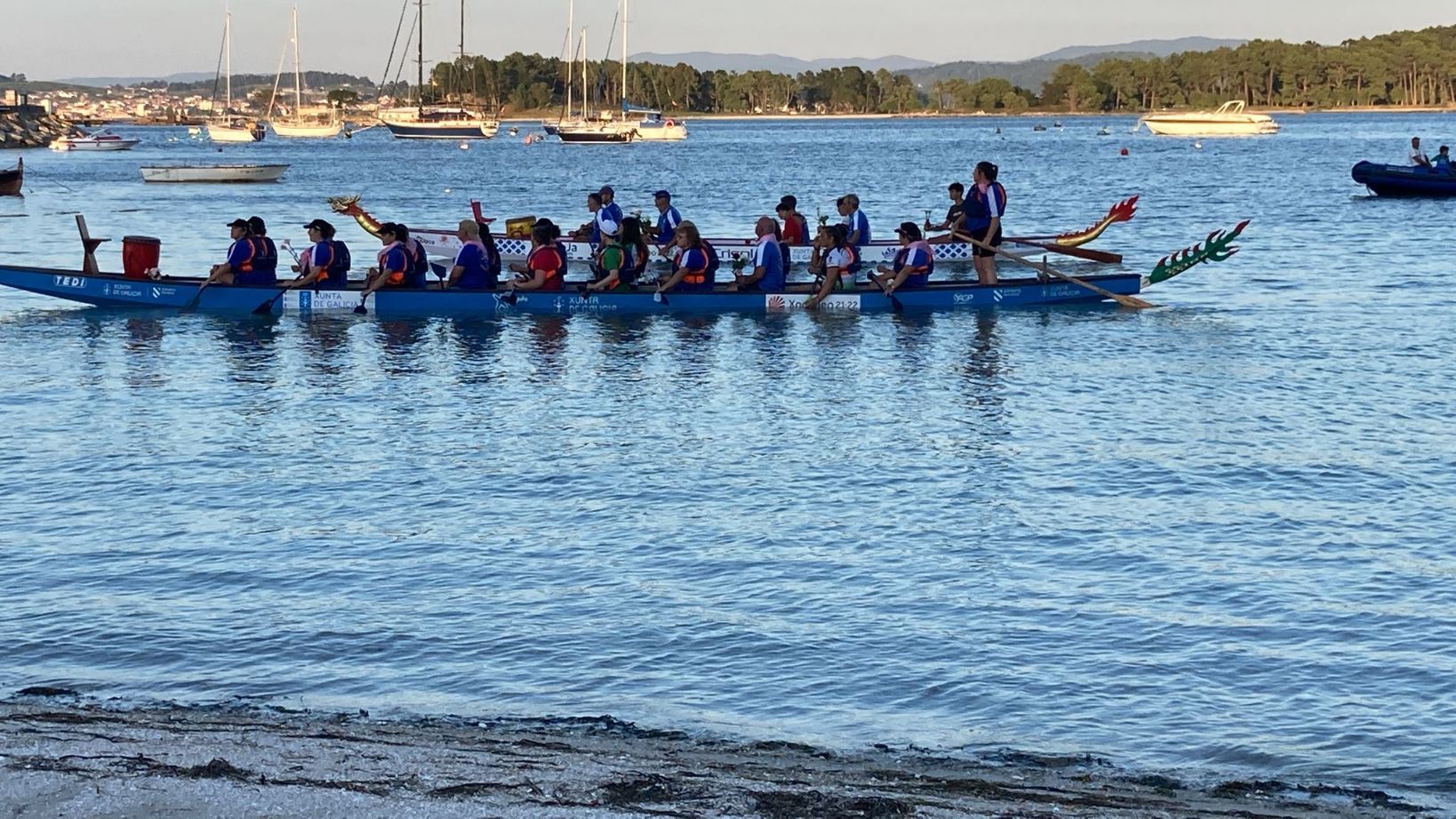 “I Travesía Barca de Pedra–Ruta Marítima Xacobea”.