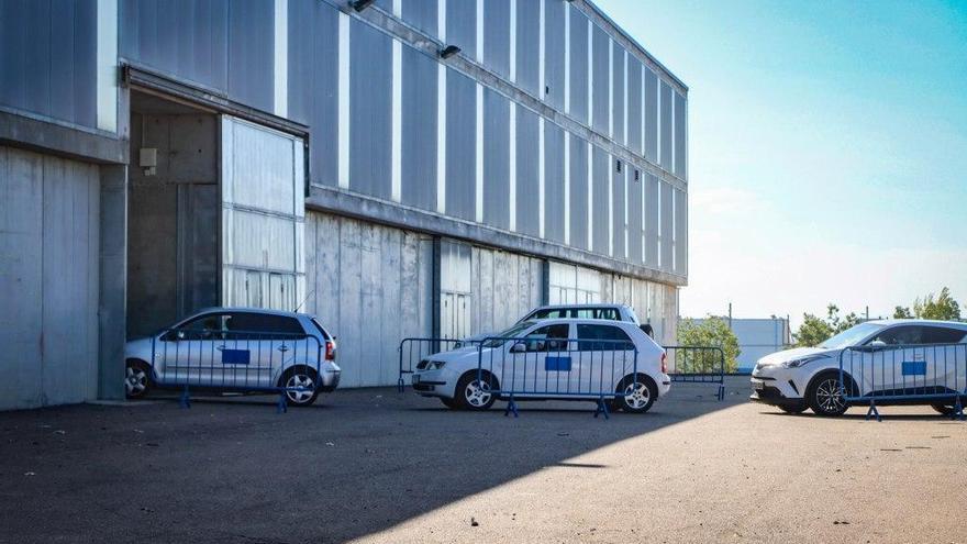 El &#039;autocovid&#039; empieza a funcionar en el recinto de Ifeba