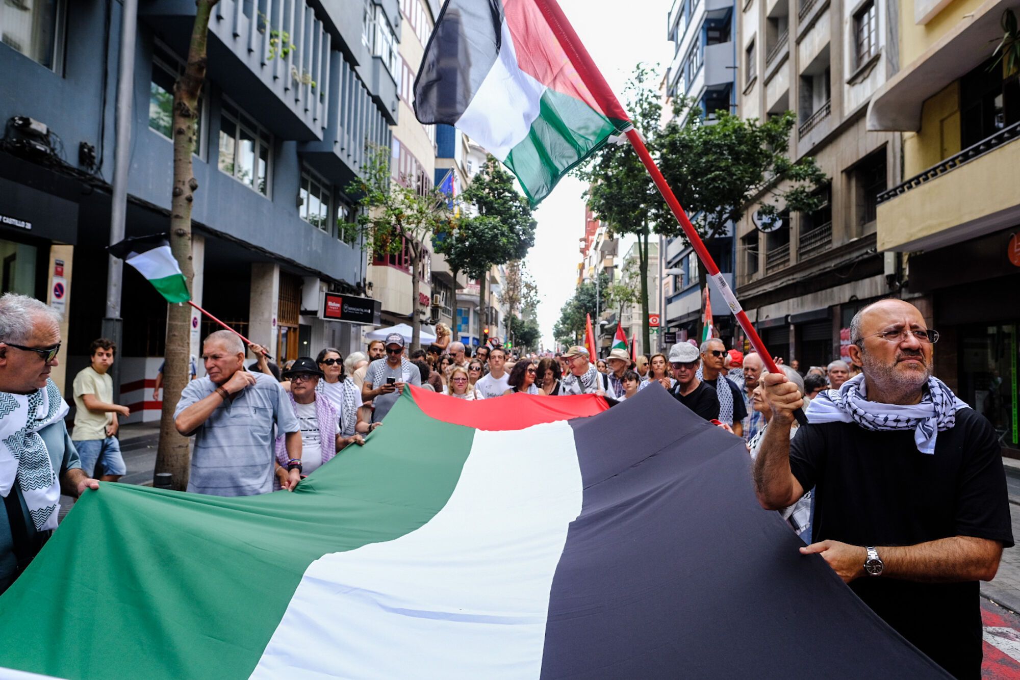  Manifestación en defensa de Palestina en Gran Canaria