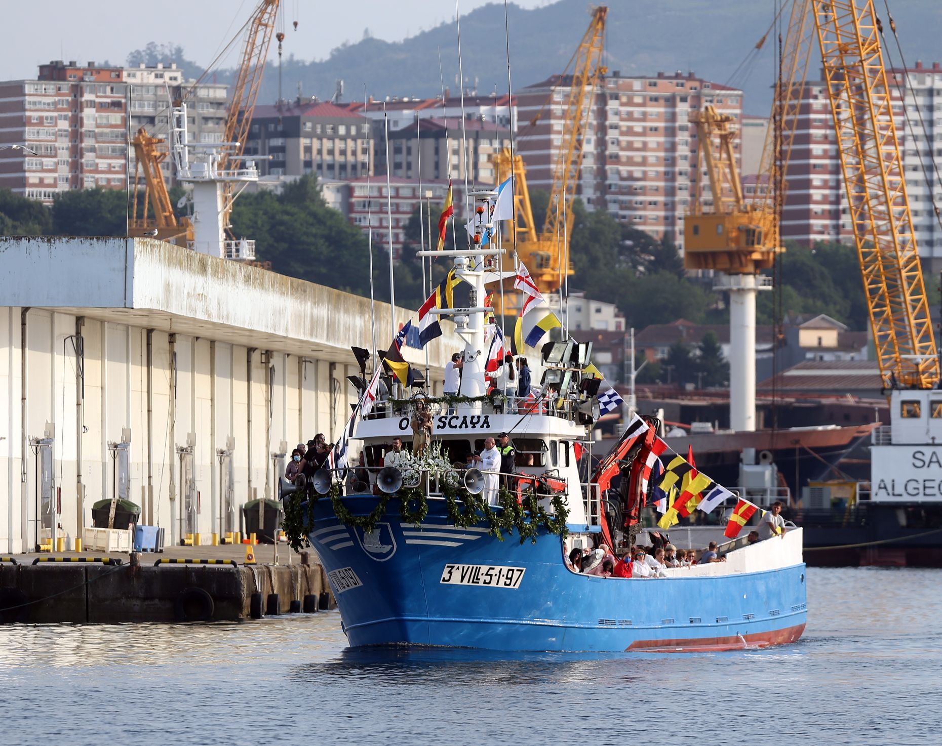 Las mejores imágenes de la procesión marítima de O Berbés