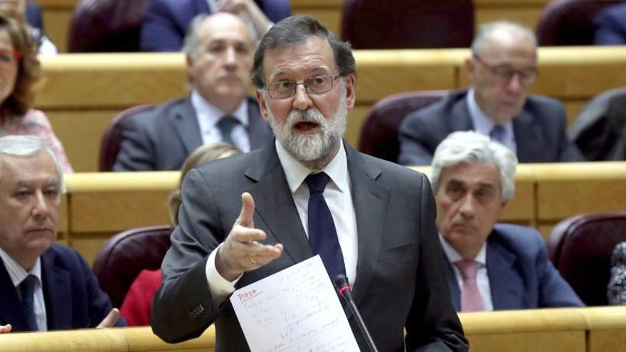 Rajoy durant una intervenció al Congrés dels Diputats.