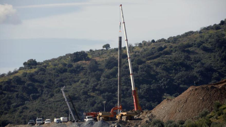 Últimas pruebas del encamisado del pozo antes del rescate de Julen