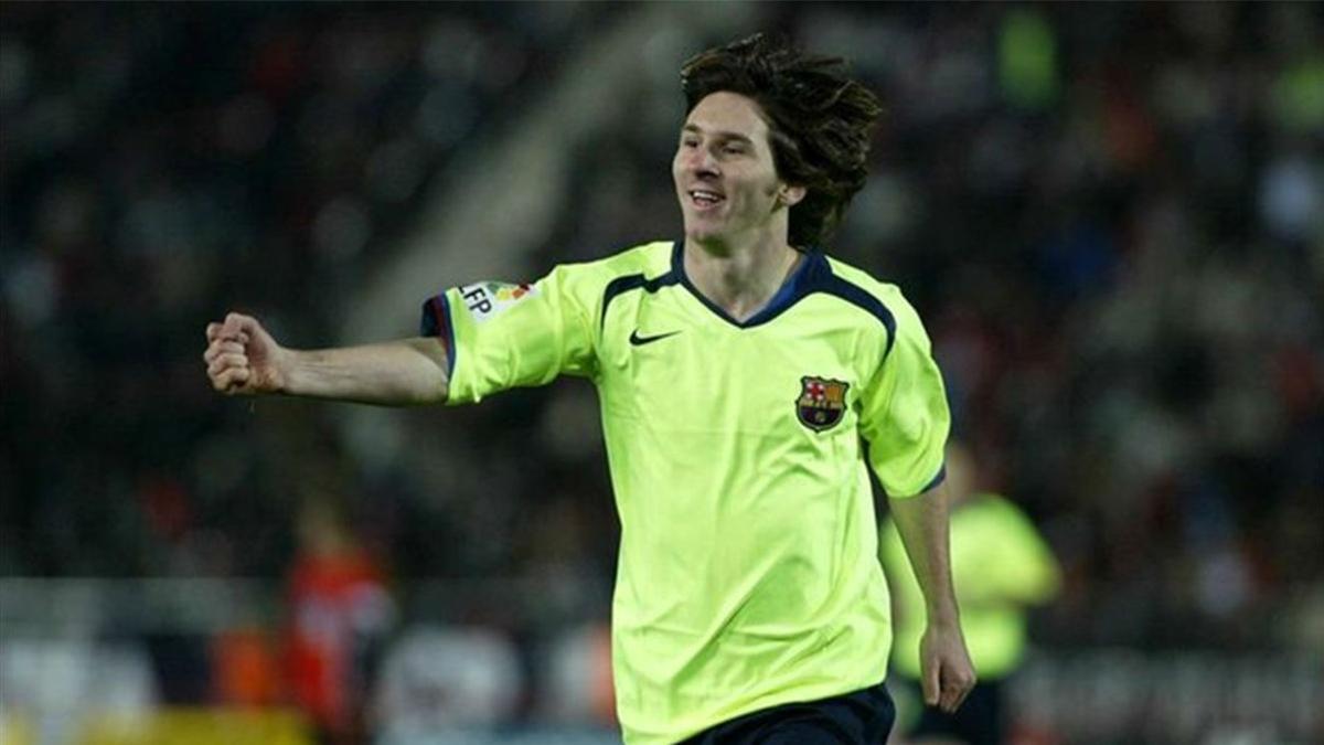 El primer gol de Messi a domicilio fue en Son Moix