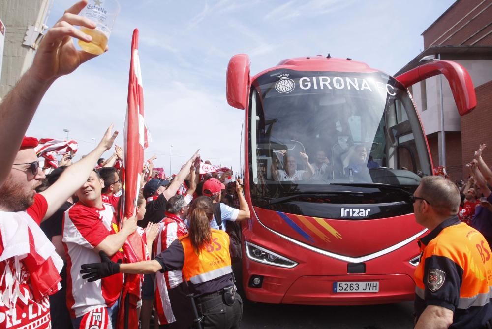 L'afició del Girona FC desembarca a Tarragona