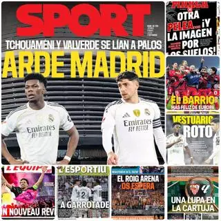 Duras portadas en Madrid: "Por los suelos"