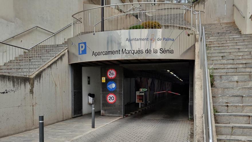 El aparcamiento del Marquès de la Sènia desde Paseo Marítimo cierra por las obras desde este lunes y hasta jueves