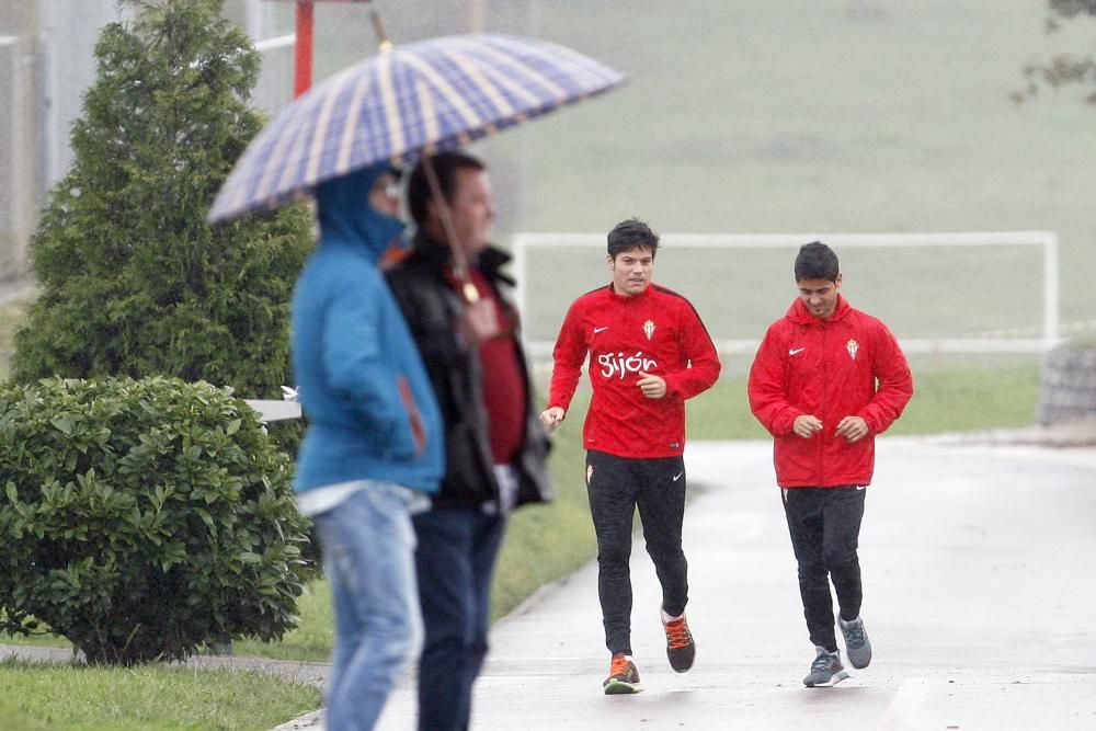 Entrenamiento del Sporting (sábado 5 de noviembre)