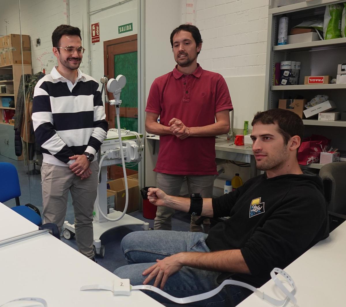 Investigadores del I3A en el laboratorio, en una imagen de archivo.