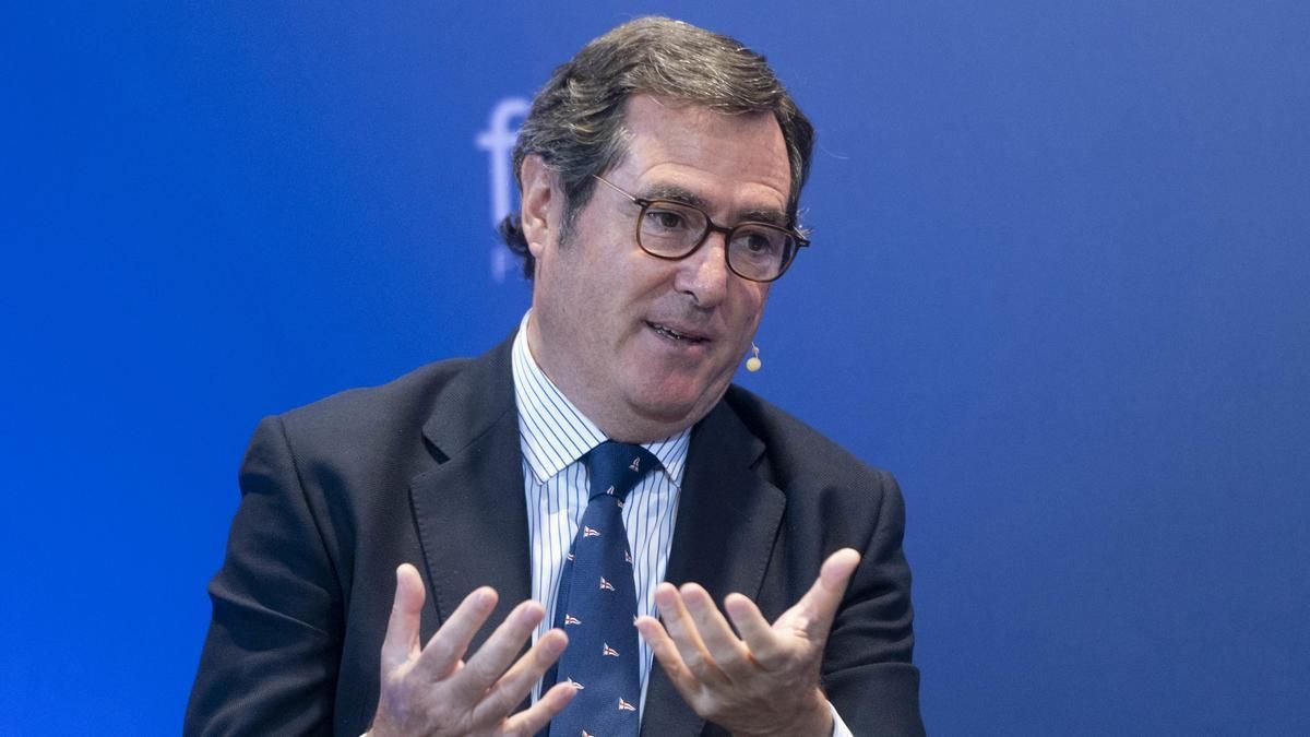 El presidente de la CEOE, Antonio Garamendi.