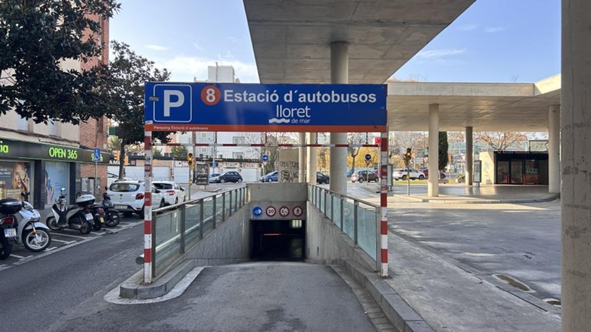 Un dels aparcaments de Lloret de Mar.
