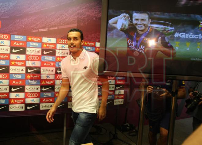 Las imágenes  de la despedida Pedro en el FC Barcelona