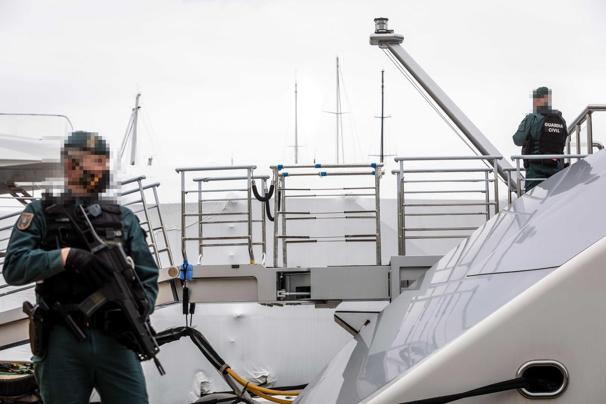 So lief die Razzia auf der Oligarchen-Yacht "Tango" im Hafen von Palma de Mallorca