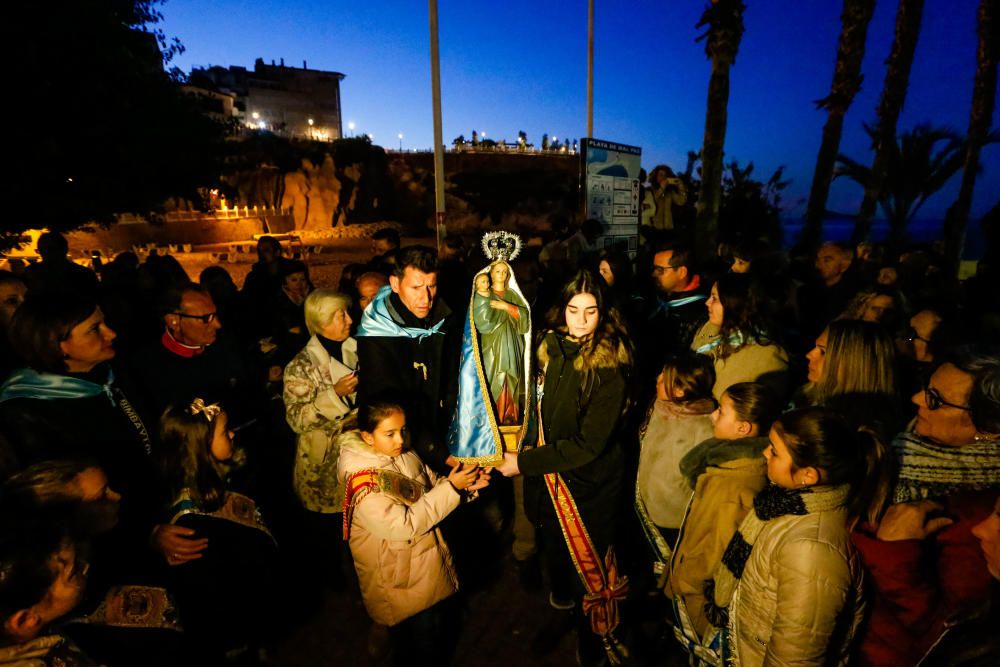 Benidorm celebra la procesión de El Alba de la Virgen del Sufragio