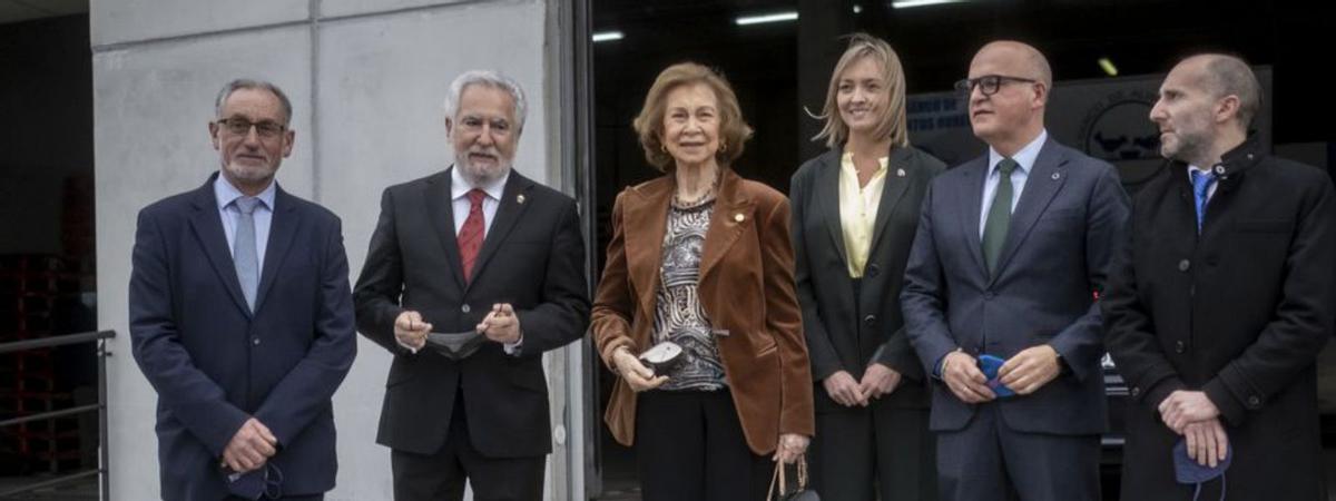 Con autoridades, en su visita de 2022. | I. Osorio