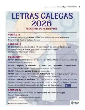 Especial das Letras Galegas 2026