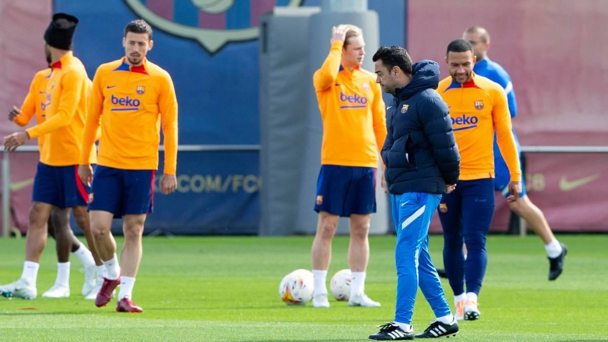 Xavi, en una imagen de archivo de un entrenamiento