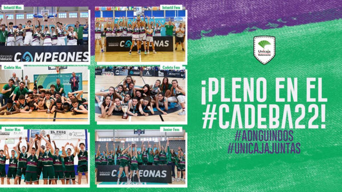 El Unicaja ha brillado en todos los campeonatos de Andalucía.