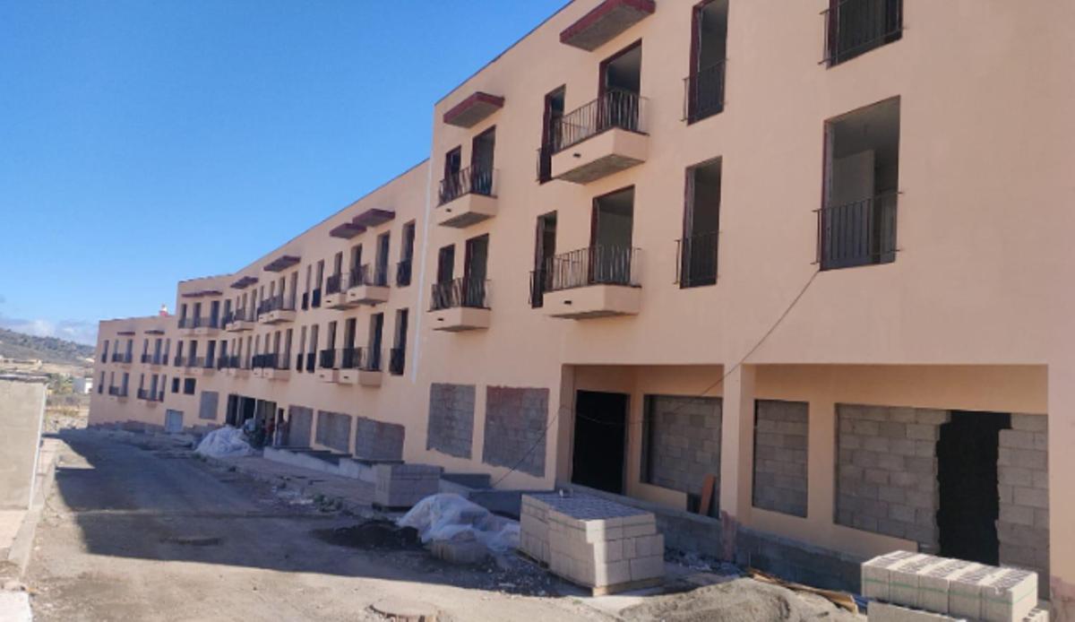 Obras de construcción de las 315 viviendas en el municipio de Granadilla de Abona.