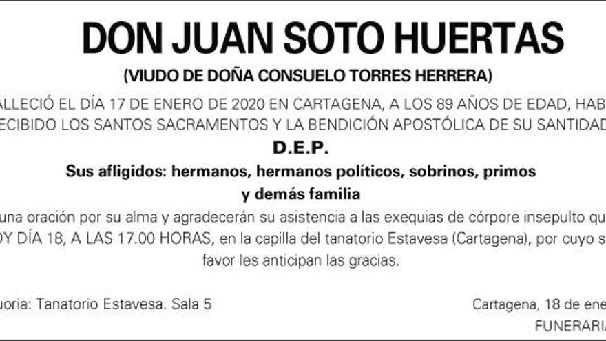 D. Juan Soto Huertas