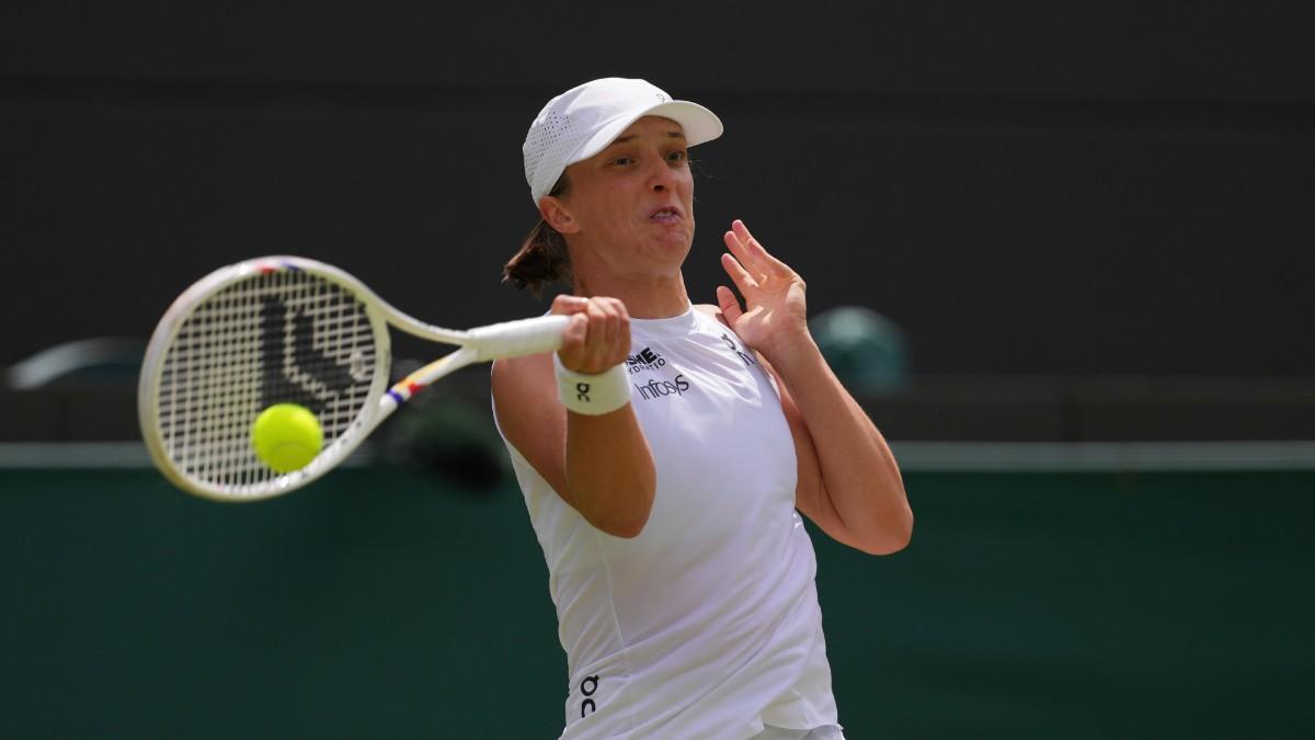 Iga Swiatek, durante un partido