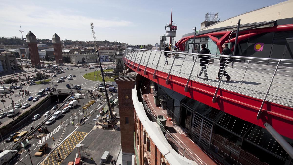 Terraza del centro comercial Arenas de Barcelona. 