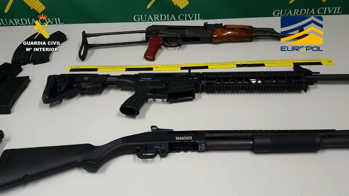 Imagen de la operación de la Guardia Civil