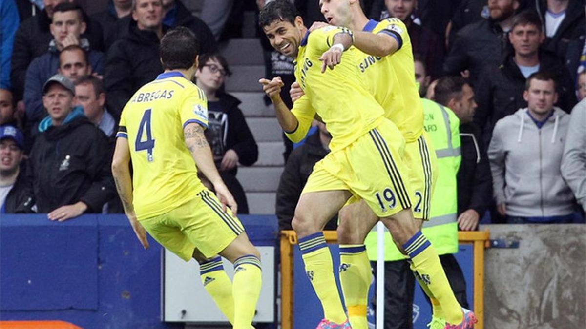 Costa anotó dos de los goles de la victoria del Chelsea