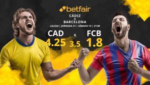 Cádiz CF vs. FC Barcelona: horario, TV, estadísticas, clasificación y pronósticos