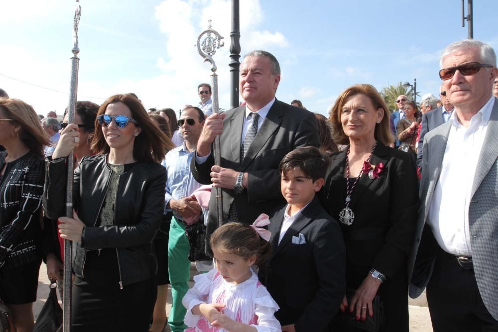 Desembarco de la nueva imagen de San Ginés de la Jara en Cartagena