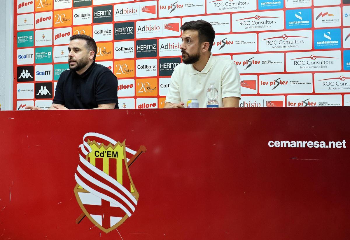 Sergi Benavides i Sergi Trullàs, durant la roda de premsa