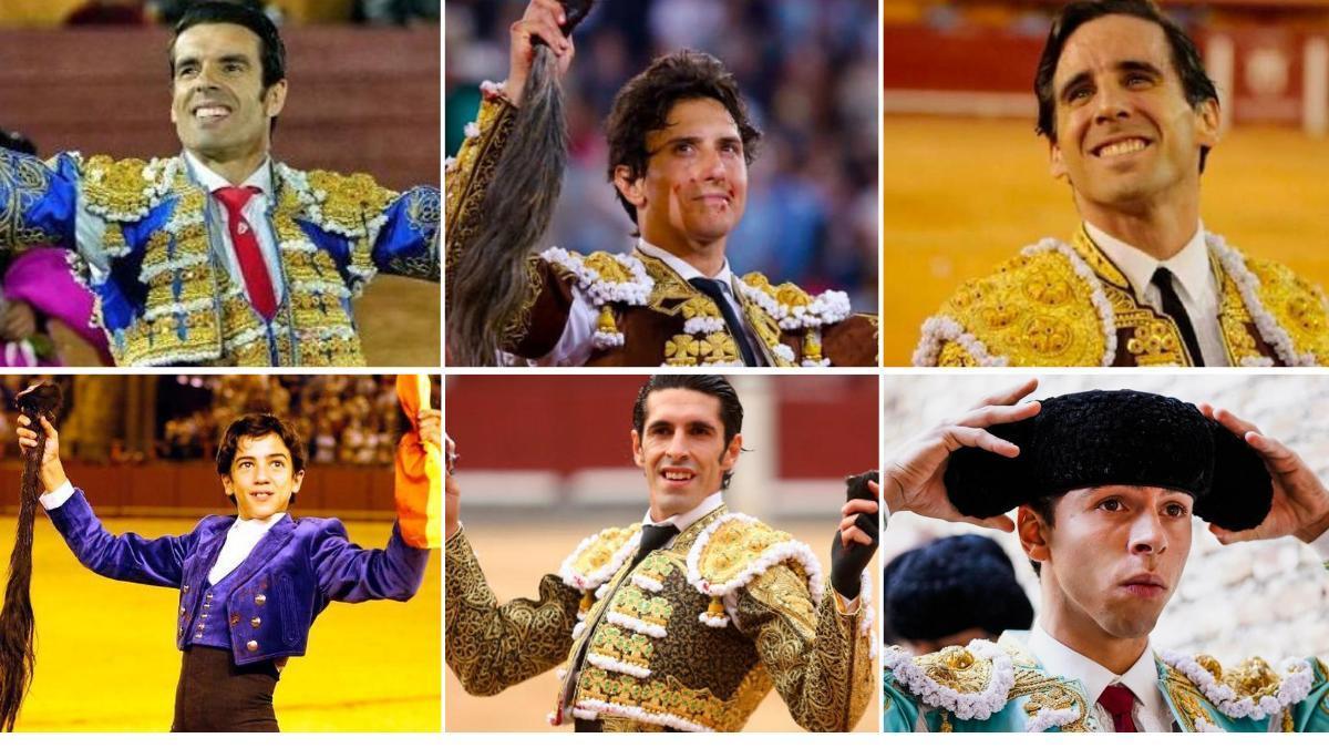 Emilio de Justo, Roca Rey, Juan Ortega, Marco Pérez, Alejandro Talavante y Julio Méndez.