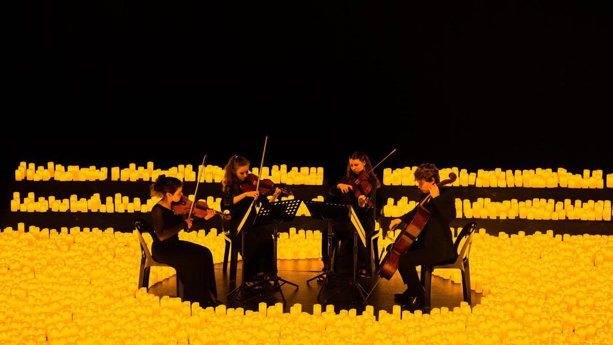 Concierto de cuarteto de cuerda a la luz de las velas