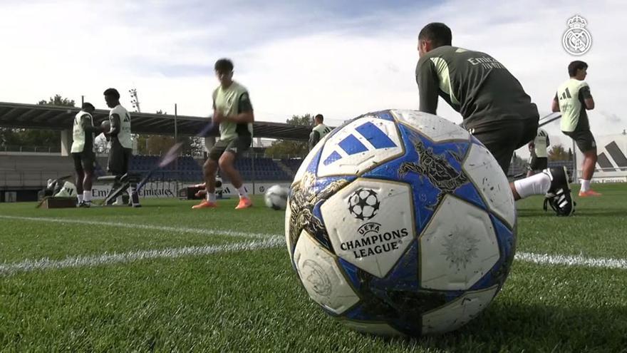 El Real Madrid comienza a preparar el partido de Champions contra la Juve de este miércoles
