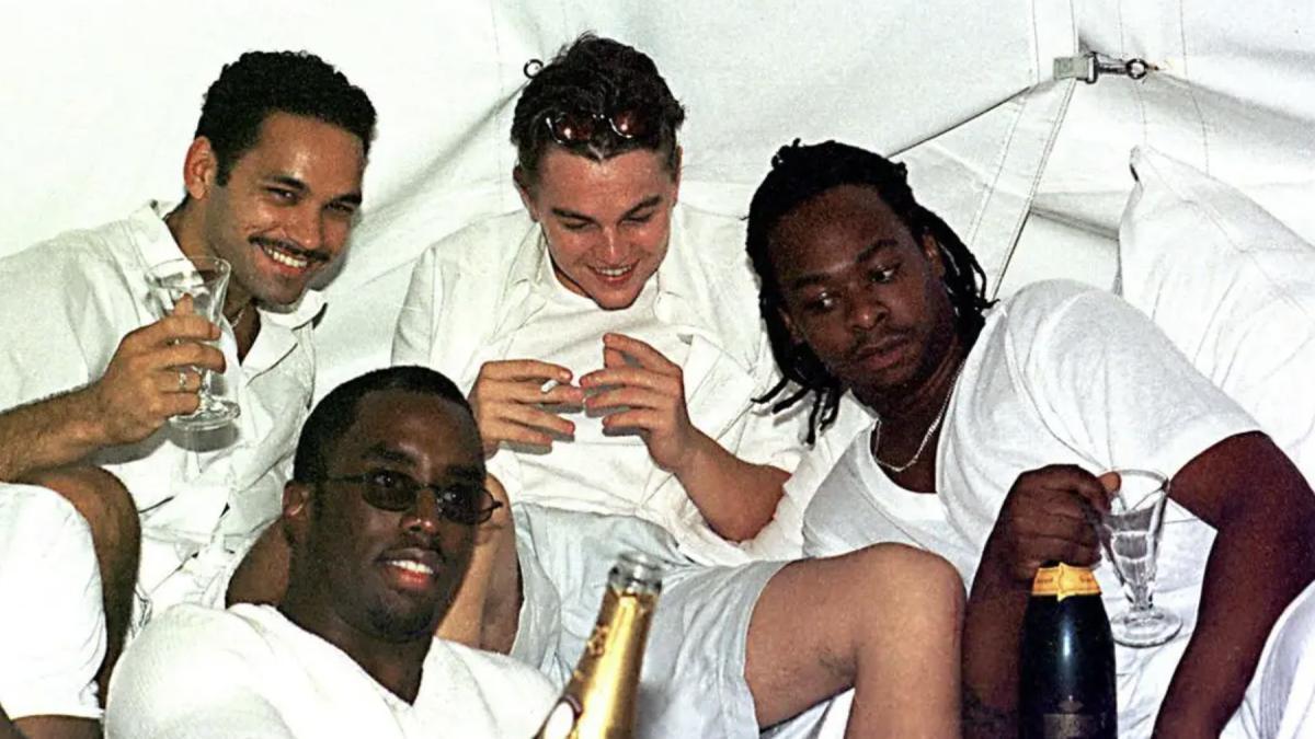 Di Caprio en una de las 'White Parties' que organizaba Diddy.