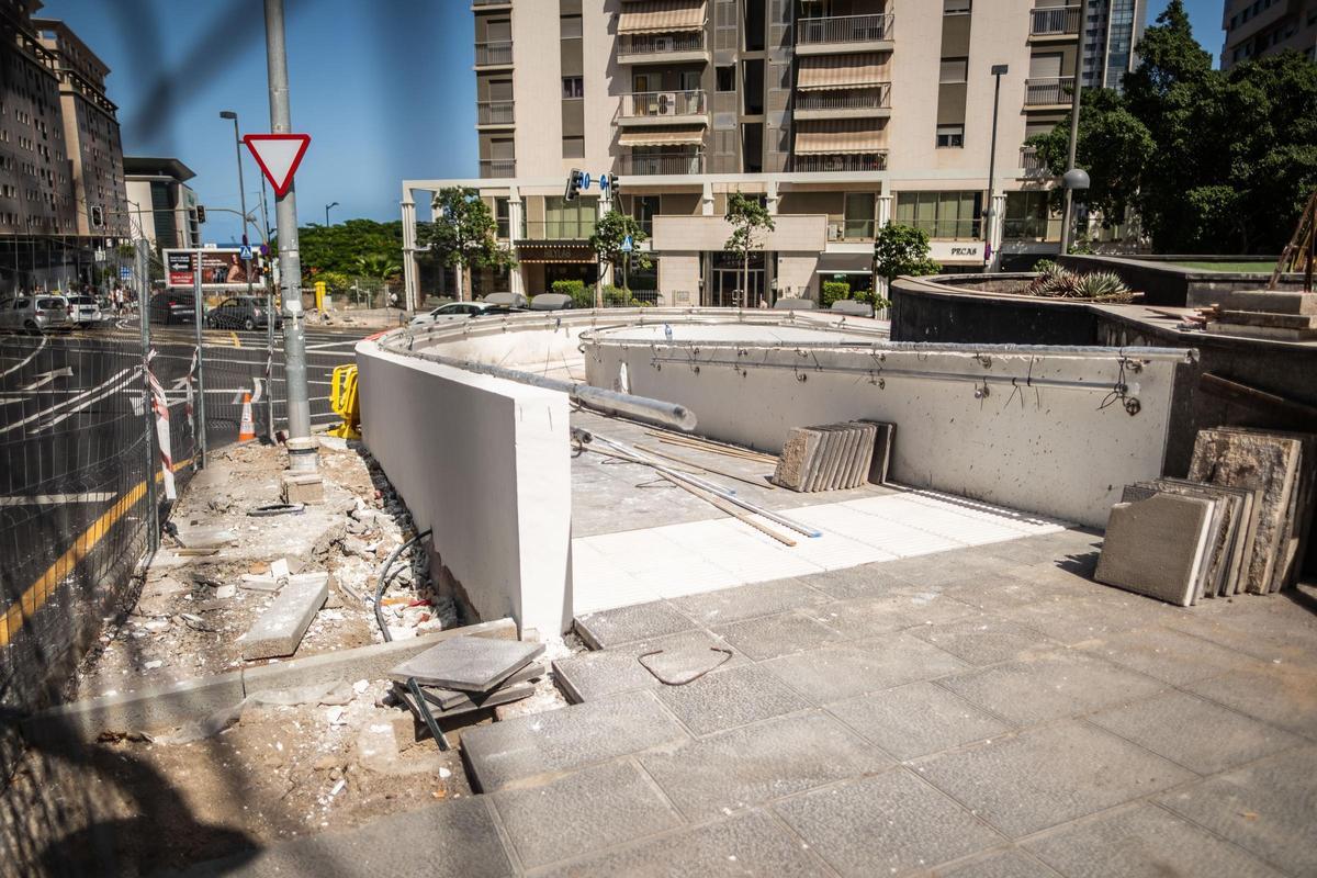 Obras para garantizar la seguridad de la esquina de Meridiano