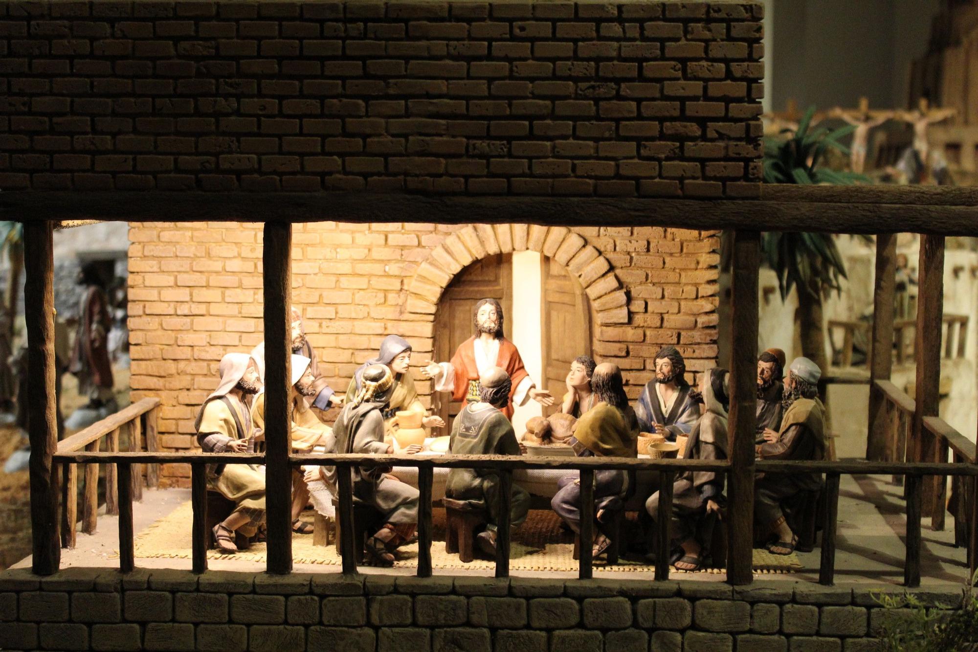 Una de las escenas de uno de los belenes artísticos expuestos. 