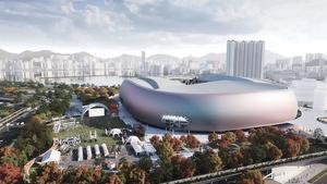 El Kai Tak Sports Park será el estadio nacional de Hong Kong para sus equipos de fútbol y rugby. El nuevo estadio nacional podrá albergar hasta 50.000 espectadores.