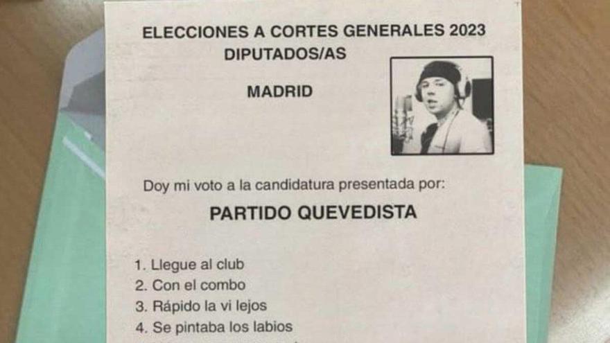 Quevedo, candidato de Twitter a las elecciones generales