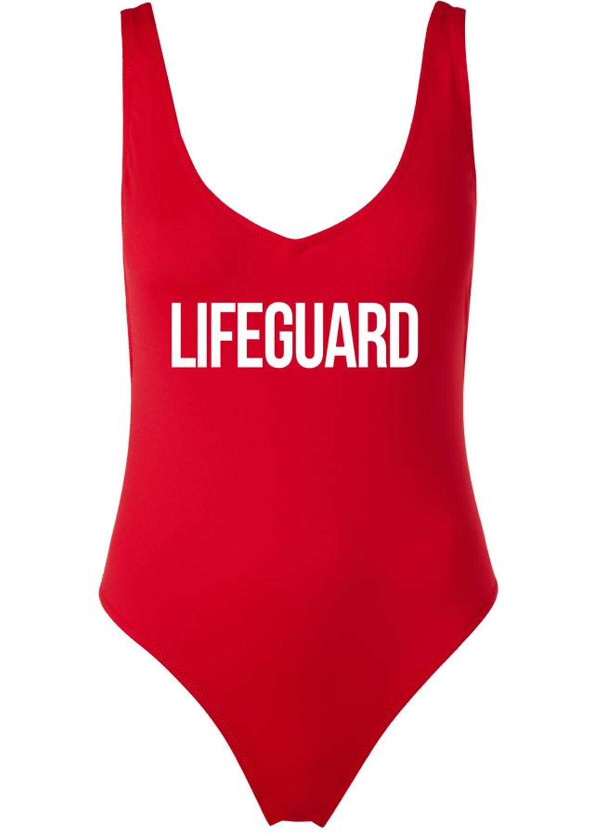 Bañadores con mensaje: Lifeguard