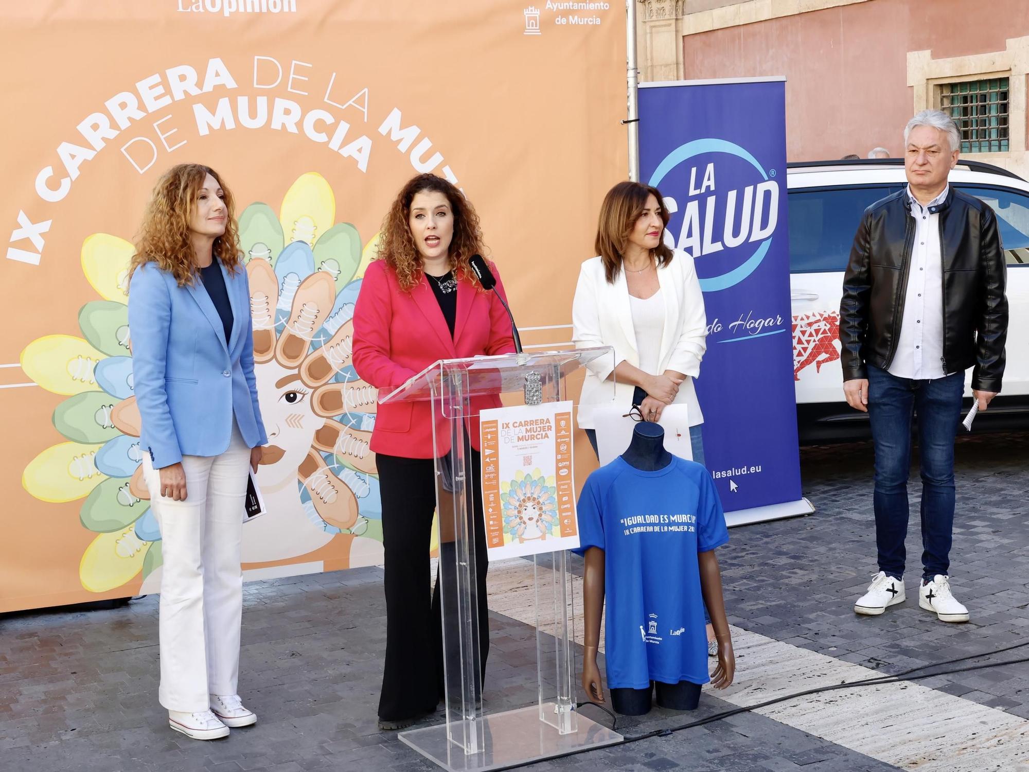 Las imágenes de la presentación de la Carrera de la Mujer 2024 en Murcia