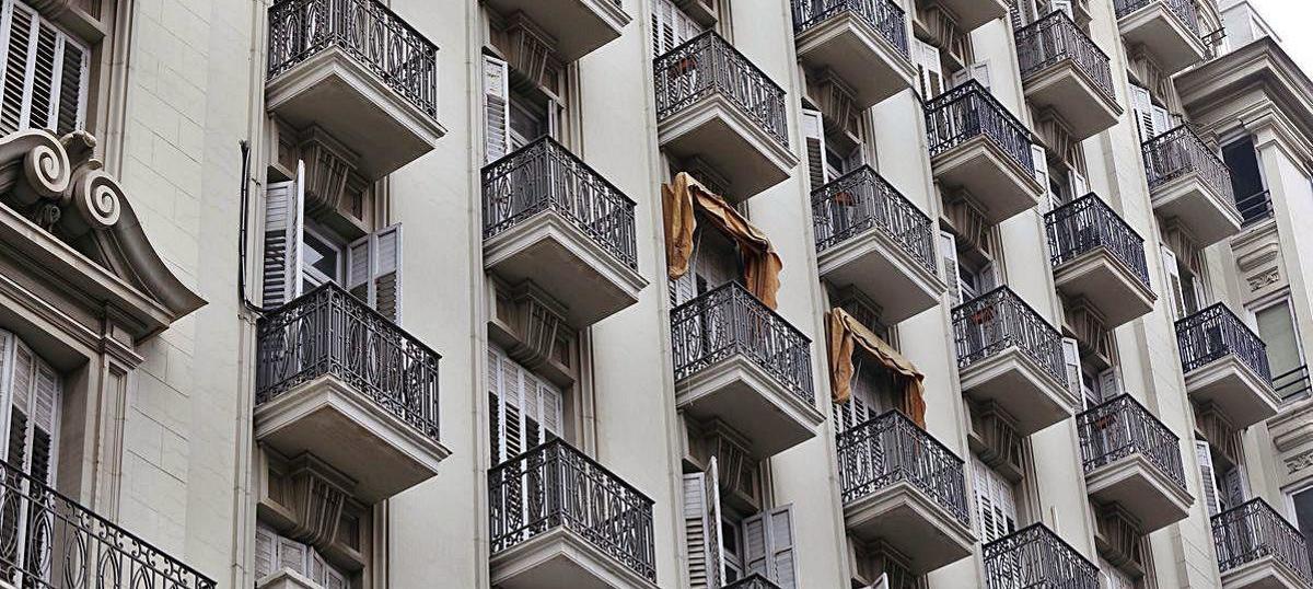 Viviendas situadas en el centro de València.
