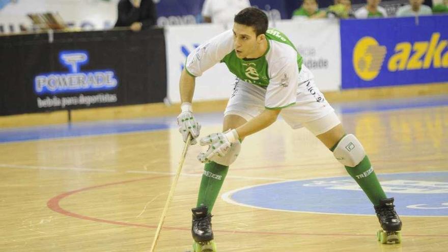 Sergi Miras, con la camiseta del Liceo en su anterior etapa en el club verdiblanco.