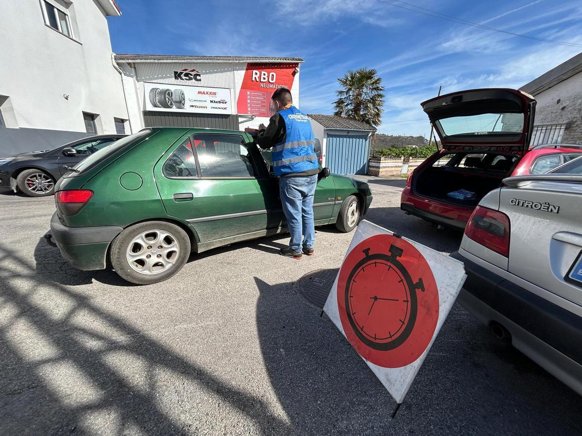 Un instante de uno de los controles de carrera de la parte práctica del curso.