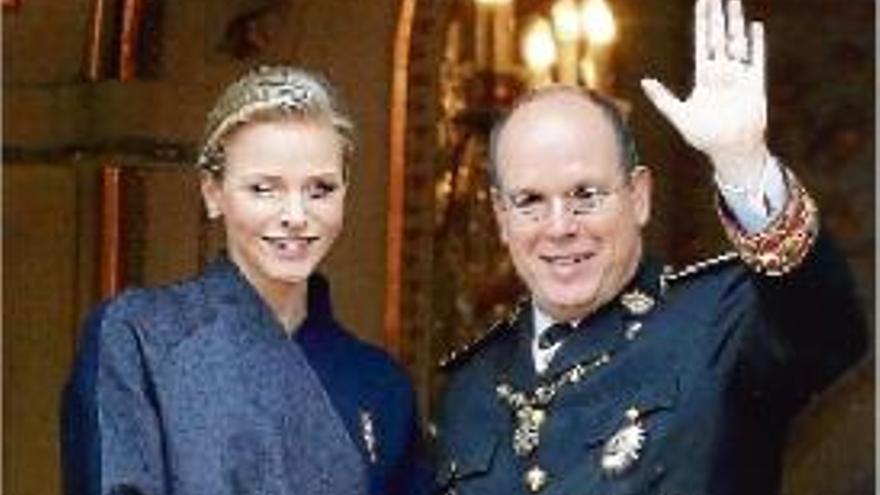 Charlene de Mònaco i el seu espòs i príncep regnant, Albert II