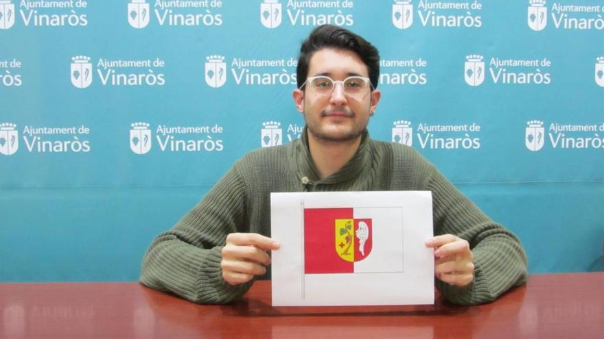 La bandera de Vinaròs lleva los colores rojo y blanco