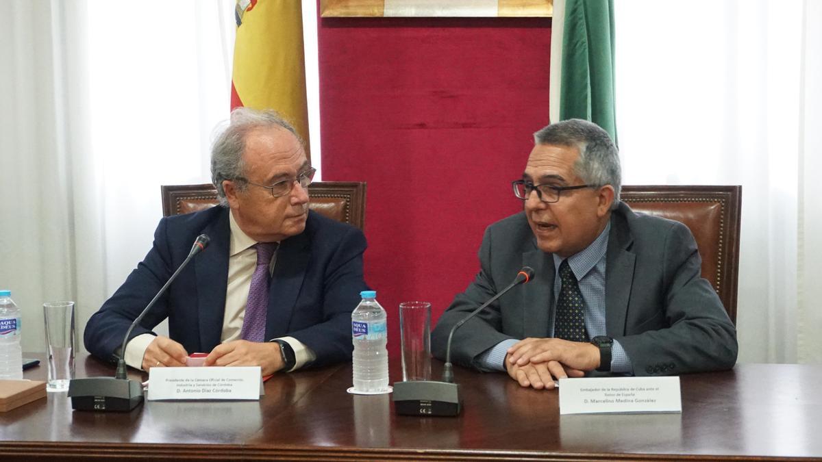 La Cámara de Comercio de Córdoba recibe al Embajador de Cuba en España -  Diario Córdoba