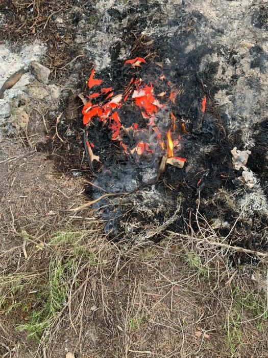 Extinguido el incendio en la Mola de Formentera.